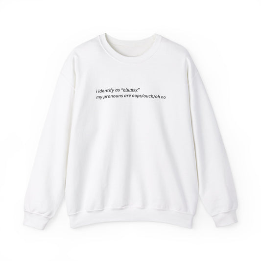 Clumsy Unisex Crewneck Sweatshirt