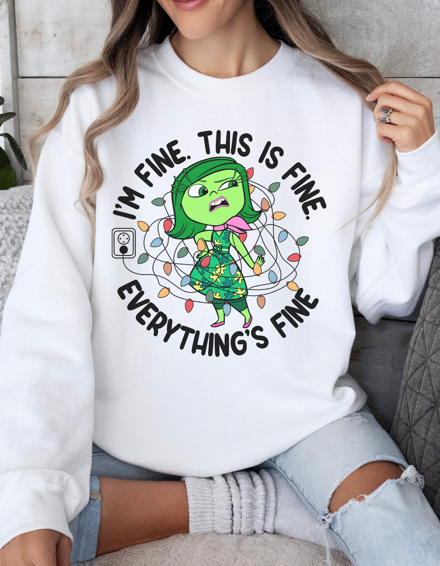 I'm Fine Unisex SweatShirt 'Disgust Edition'