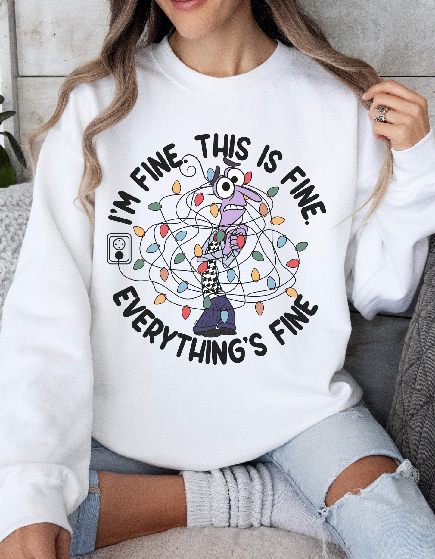 I'm Fine Unisex Sweatshirt 'Fear Edition'