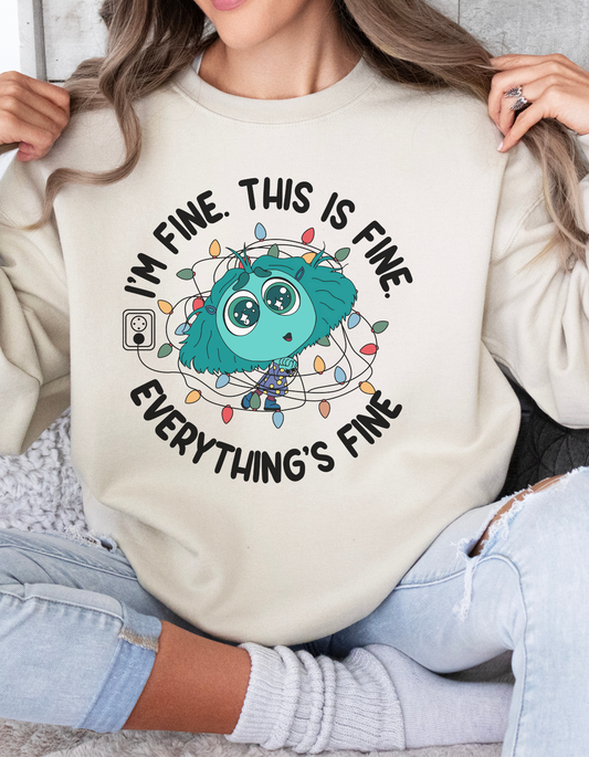 I'm Fine Unisex Sweatshirt 'Envy Edition'