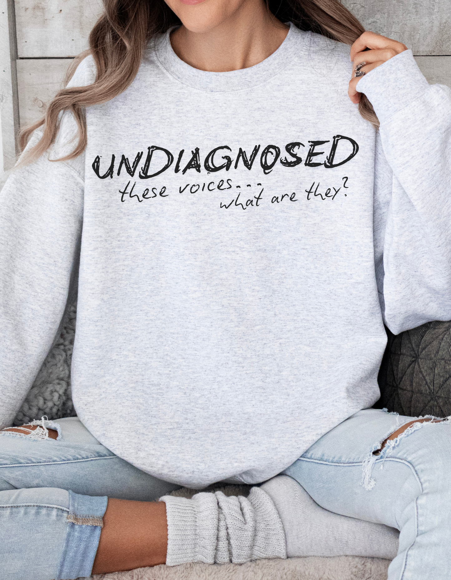 Undiagnosed (what are these voices?) Unisex Sweatshirt