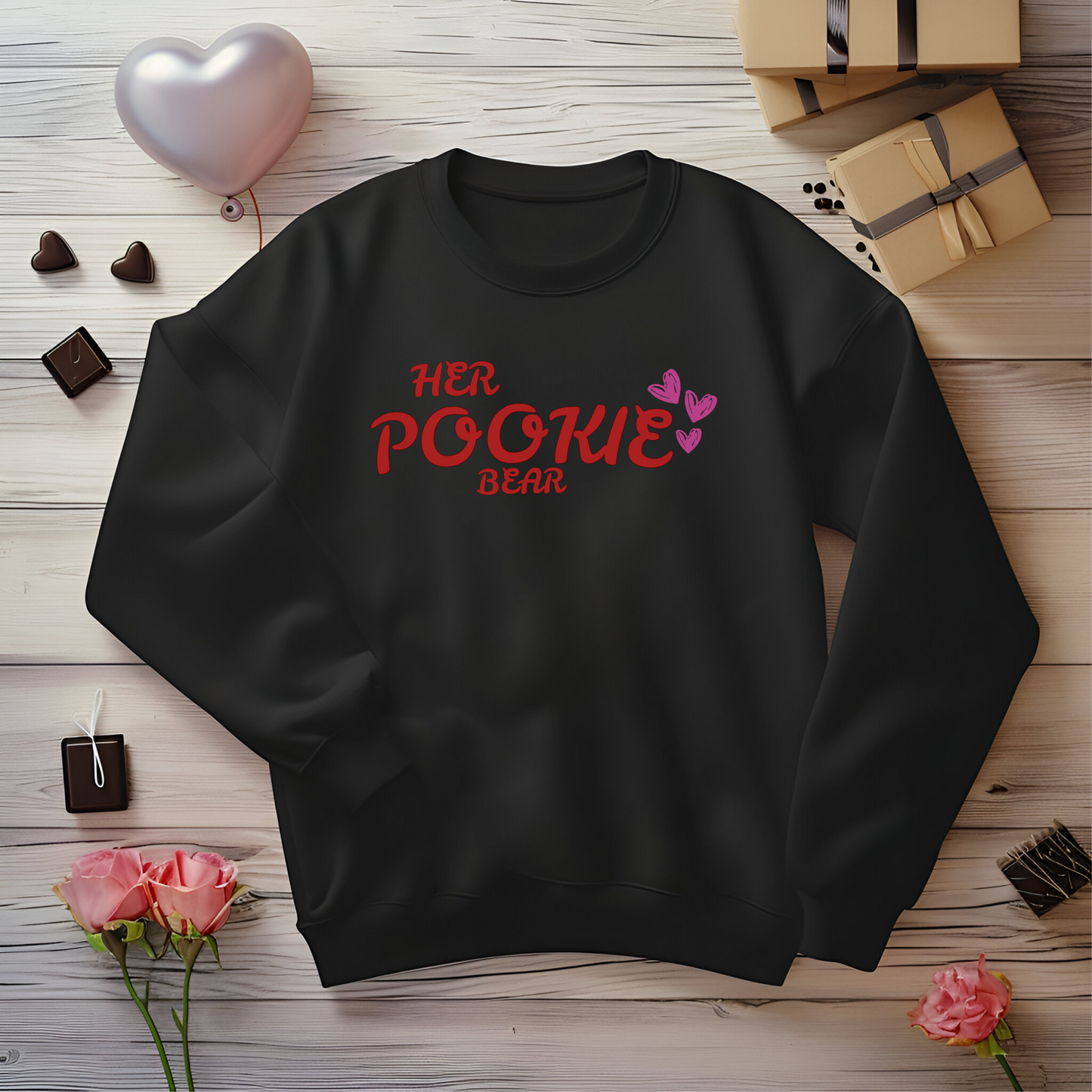 'Her Pookie Bear' Unisex Sweatshirt